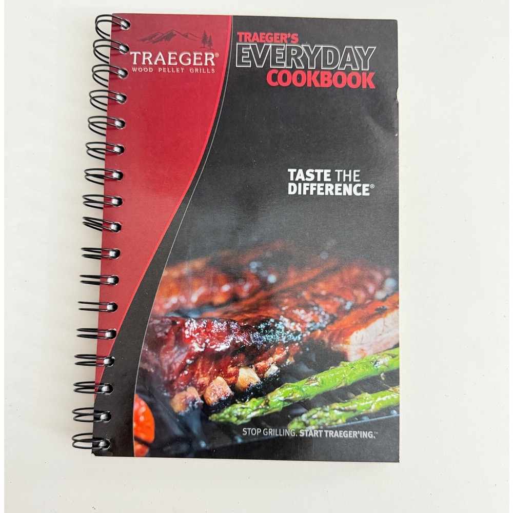 Traeger Everyday Cookbook Wood Pellet Grill Recipes Spiral Bound BBQ Guide